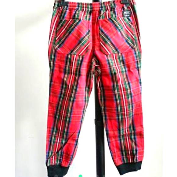 NWT Unisex Wesc Tartan Zip Jogger - Picture 8 of 8